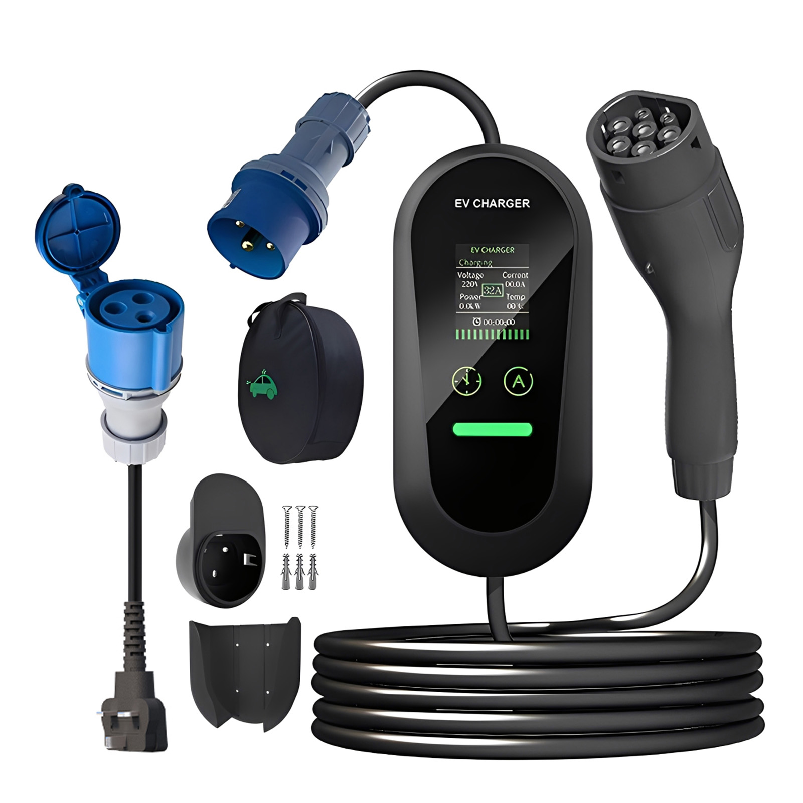 Przenośna ładowarka EV typu 2  – Portable Ev Charger 32A Type 2 Cee Plug recenzja i cena